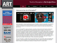 Tablet Screenshot of aop.artfulperception.com